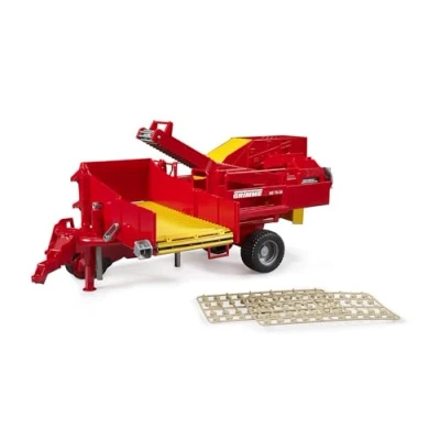 Imagen de bruder 02130 Cosechadora de patatas Grimme SE 75 30 con 80 imitación, cosechadora, remolque tractor