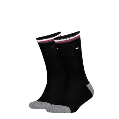 Imagen de Tommy Hilfiger Crew Sock, Negro (Black), 39 42 (Pack de 2) Unisex Niños