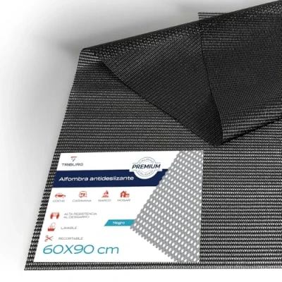 Imagen de TRIBURG Alfombra Antideslizante Universal 60x90 cm Cortada a Medida y Lavable para el Maletero del Coche la moqueta cajón