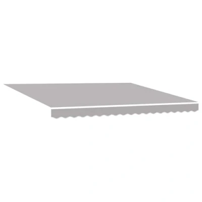 Imagen de vidaXL Tela de Reemplazo Toldo para Estructura 4x3.5 m Gris Claro