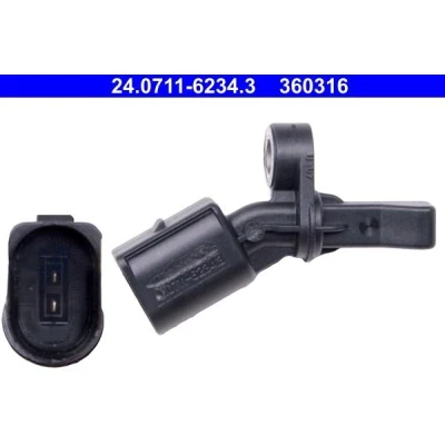 Imagen de ATE 24.0711 6234.3 Sensor de ABS sin cable SEAT: Ibiza 3, 4 Sportcoupe, Córdoba II Berlina, SKODA: Fabia 2, III Hatchback, I Berlina