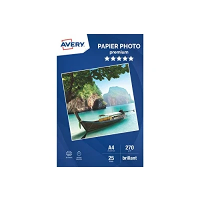 Imagen de Avery Zweckform 2739 Papel fotográfico (A4, 270 g/m², con brillo, 25 hojas)