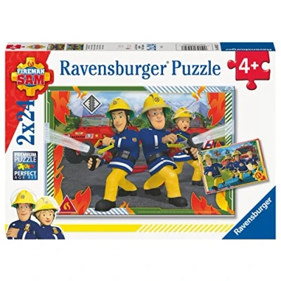 Imagen de Ravensburger Puzzle Sam El Bombero, 2 Puzzles 24 Piezas, Niños 4 Años o Más, Rompecabezas Niños, [Exclusivo en Amazon]