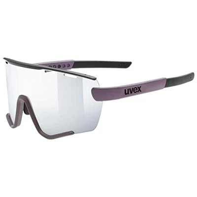 Imagen de uvex sportstyle 236 S Set, gafas deportivas unisex, antivaho, incl. lentes intercambiables, plum black matt/silver, one size