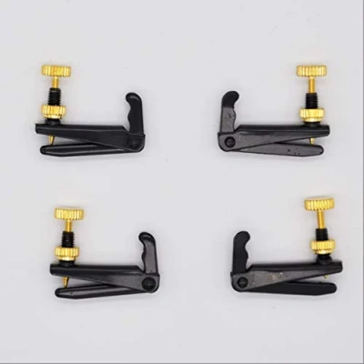 Imagen de 4 Afinadores Precision Violín 4/4 Soundman® Ajustadores para Cuerda de Negro