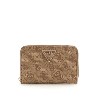 Imagen de Guess Laurel Medium ZIP Around Monedero, Mujer, Talla: One Size, Beige