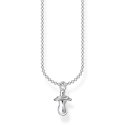 Imagen de THOMAS SABO Collar para mujer con colgante de chupete plata ley 925, 38 45 cm longitud