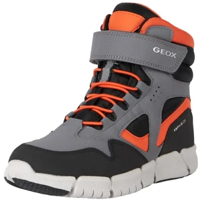 Imagen de Geox J Flexyper Boy B Abx, Botas para Niños, (Grey/Orange), 30 EU