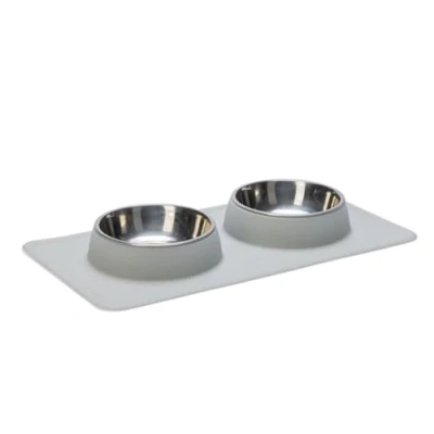 Imagen de Karlie Vajilla de Silicona INOX Dex 700 ml Blanco 2 x 350