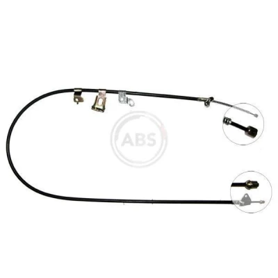 Imagen de A.B.S. K19477 Cable de Freno Mano 1545 Tambor para dirección izquierda/derecha TOYOTA: Yaris I Hatchback