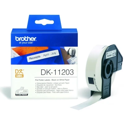 Imagen de Brother Rollo de Etiquetas DK 11203 17 x 87 mm (3 Unidades)