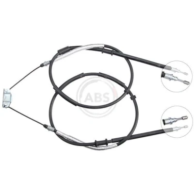 Imagen de A.B.S. K10155 Cable de Freno Mano 1477, 1462 Tambor para dirección izquierda/derecha OPEL: Corsa D Hatchback