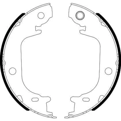 Imagen de HELLA 8DA 355 051 201 Zapatas de freno mano sin palanca TOYOTA: Verso