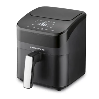 Imagen de GOURMETmaxx freidora de aire caliente digital 4 litros, airfryer con temporizador y pantalla táctil, funciones programas versátiles, ahorro energía, prácticamente sin