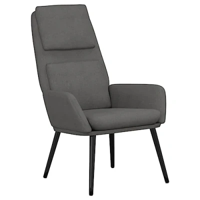 Imagen de vidaXL Sillón de Relax Asiento Silla Butaca Estudio Escritorio Oficina Salón Sala Estar Mueble Mobiliario Decoración Tela Gris Claro