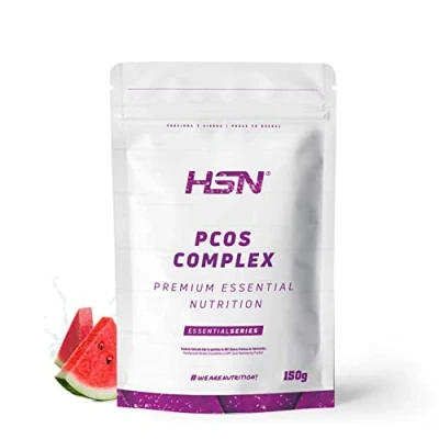 Imagen de HSN Myo Inositol + D Chiro PCOS Complex en Polvo Sandía 150g = 25 Tomas por Envase Formulado para Mujeres: 40:1 Con Vitaminas y Minerales No GMO, Vegano, Sin Gluten