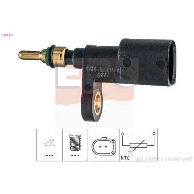 Imagen de EPS 1.830.355 Sensor de Temperatura del Refrigerante Made in Italy OE Equivalent negro SEAT: Leon II Hatchback, Ibiza 4, Altea XL