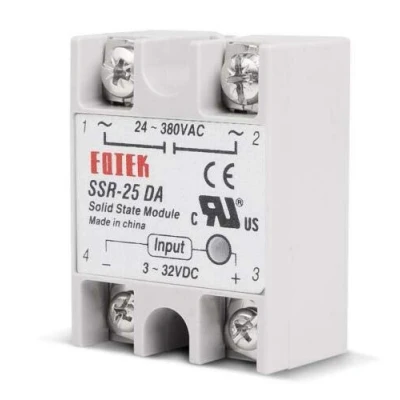 Imagen de relé de estado sólido, módulo sólido monofásico SSR 25DA 25A /250V 3 32V DC Entrada 24 380VAC Salida