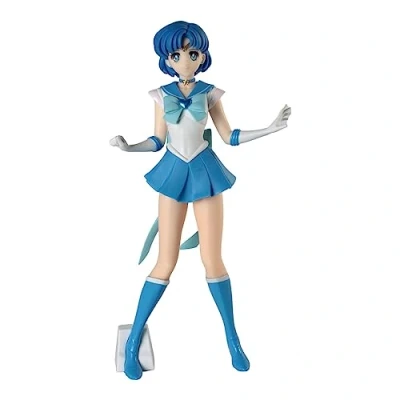 Imagen de Banpresto BP19171 Figura de Accion Super Sailor Mercury, (Ver.A), Pretty Guardian Moon Eternal The Movie Glitter &amp; Glamours, 23 cm, Multicolor