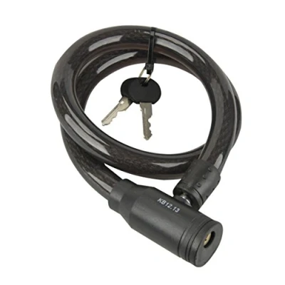 Imagen de Fischer Candado de Cable, Longitud 80 cm, 18 mm diámetro, Unisex, Seilschloss, Negro,