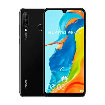 Imagen de HUAWEI P30 Lite (128 GB, 4 GB de RAM) 6.15&quot; Pantalla, AI cámara Triple, 32MP Selfie, Dual SIM gsm Global 4G LTE Desbloqueado fábrica MAR LX3A (Negro Medianoche)