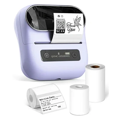 Imagen de Phomemo M220 Impresora de Etiquetas Bluetooth, tamaño 20 75 mm, Compatible con Phones&amp;PC, Fabricante para el hogar, minorista, Oficina, 3 Rollos