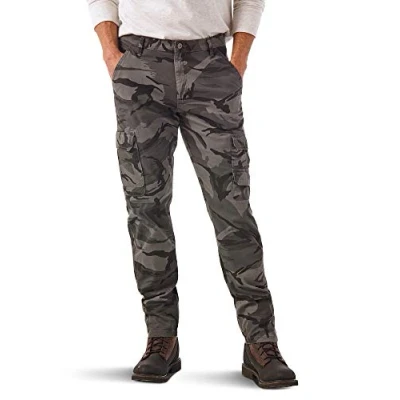 Imagen de Wrangler Authentics Regular Tapered Cargo Pant Pantalones, Camo Gris, 40W/30L para Hombre