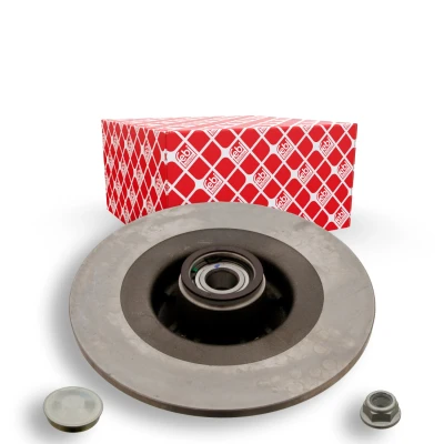 Imagen de FEBI BILSTEIN 28156 Disco de freno Eje trasero 274 11 4 100 macizo aceitado con anillo sensor ABS, cubierta grasa RENAULT: GRAND SCENIC 2