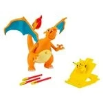 Imagen de Bizak Pokemon Deluxe Charizard Electrónico Vs Pikachu, Set con más de 30 Luces, Sonidos y reacciones Movimiento únicas en su Forma Volar (63223731)