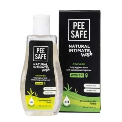 Imagen de PEE SAFE Lavado íntimo natural para mujeres gel intimo mujer jabon higiene intima crema con aceite esencial de árbol té y extractos ayurvedos 3.55 fl oz