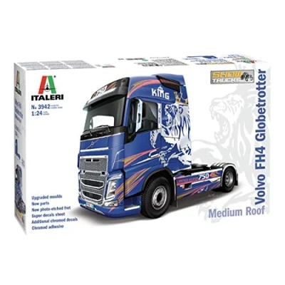 Imagen de Italeri 3942S 1:24 Volvo FH4 Globetrotter/Medium Roof, réplica fiel a la original, maquetas, manualidades, hobby, pegar, kit de construcción plástico, montaje