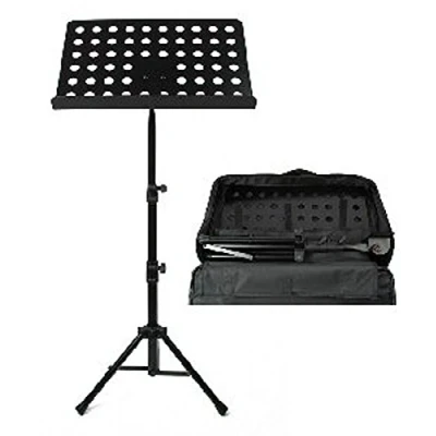 Imagen de ATRIL DE PIE ORQUESTA Konig &amp; Meyer (37885) Ruka Bandeja Perforada Con Funda