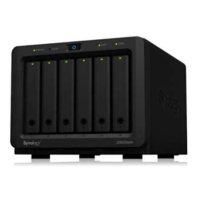 Imagen de Synology DS620SLIM 6BAY 2.5IN 2.0GHZ DC EXT 2X GBE USB 3.0 2GB DDR3L IN