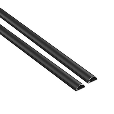 Imagen de D Line Micro+ 1M2010B 2PK, Canaletas de plástico para cables red y líneas eléctricas, eléctricos 2x 20mm (anch.) x 10mm (alt.) 1 metro longitudes (2 metro) Negro