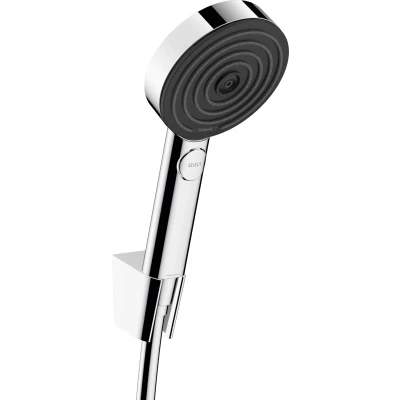 Imagen de hansgrohe 24302000 Juego de Soporte, Cromo, set con flexo ducha 1,25m