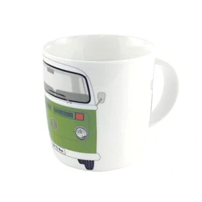 Imagen de BRISA VW Collection Gran taza de cerámica para café té cappuccino T2 Camper Bus (Frontal del Bus/Verde)