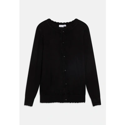 Imagen de Bestseller A/S Nkfvamone LS Knit Card K Noos Suéter cárdigan, Schwarz, 146/152 cm para Niñas