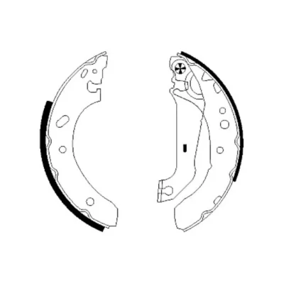 Imagen de TEXTAR 91048900 Zapatas de freno 203,2 38 con palanca mano FORD: Fiesta Mk4