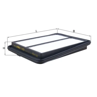 Imagen de MAHLE ORIGINAL LX 4551 Filtro de aire 37 172 252,5 Cartucho filtrante RENAULT: Koleos 2