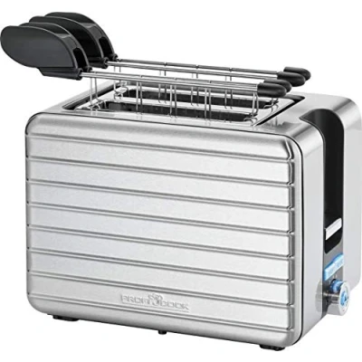 Imagen de ProfiCook PC TAZ 1110 Kompakt Toaster 3 Funktionen Automatische Abschaltung 1050 Watt Farbe Silber