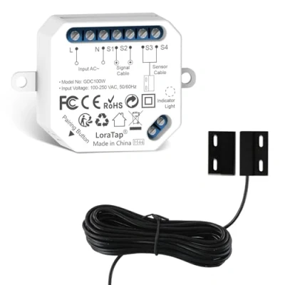 Imagen de LoraTap Abridor de Puerta Garaje Inteligente WiFi, Control Remoto aplicación Smart Life y Voz, Compatible con Alexa Google Asistente