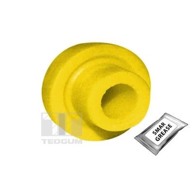 Imagen de TEDGUM 00137964 Silentblock Brazo de Suspension con cubierta grasa posterior, Eje delantero, ambos lados PU (poliuretano)