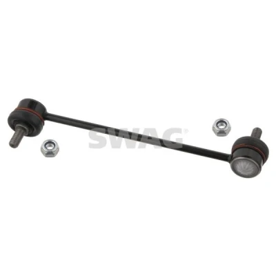 Imagen de SWAG 90 93 2066 Bieleta de suspensión Eje delantero, izquierda 230 M10 x 1,25 con tuerca autofijadora Acero negro HYUNDAI: i10 II Hatchback