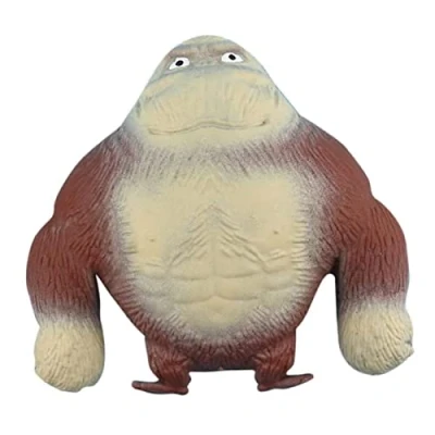 Imagen de Schleich Animales, látex Monkey Gorilla Toys, Estatuilla de gorila, figura gorila rey para niños a partir 5 años, figuras acción monstruos, juguete la selva
