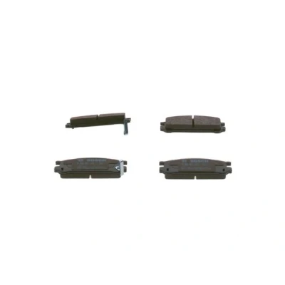 Imagen de BOSCH 0 986 461 143 Juego de pastillas freno Low Metallic con avisador acústico desgaste Chapa antichirridos, instrucciones montaje