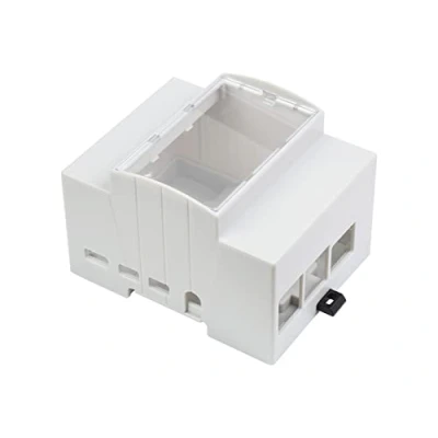 Imagen de for Raspberry PI 4 Case, DIN Rail ABS Case model B, Large Inner Space, Compatible with Raspbeery Expansion Board PoE HAT (D), RS485 CAN HAT, 2 CH FAN 3007