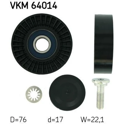 Imagen de SKF VKM 64014 Rodillo Guia KIA: CARNIVAL / GRAND 3, I, 2, HYUNDAI: Terracan