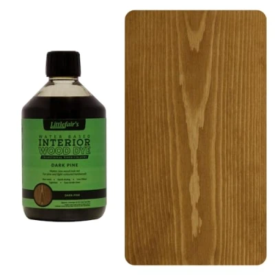 Imagen de Littlefair&#039;s Tinte para Madera 500ml Acabado Premium, Fácil de Usar y Limpiar Basado en Agua, Seguro Ecológico Disponible Muchos Colores Color: Pino Oscuro