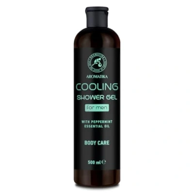 Imagen de Gel de Ducha Cooling 500ml para Hombre con Aceite Esencial Menta Cuidado Corporal Limpieza y Fragancia Fresca Aroma Masculino