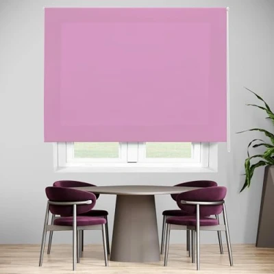 Imagen de Blindecor Ara Estor enrollable translúcido liso Morado, 120 x 175 cm (ancho por alto) Tamaño de la Tela 117 170 Estores para ventanas